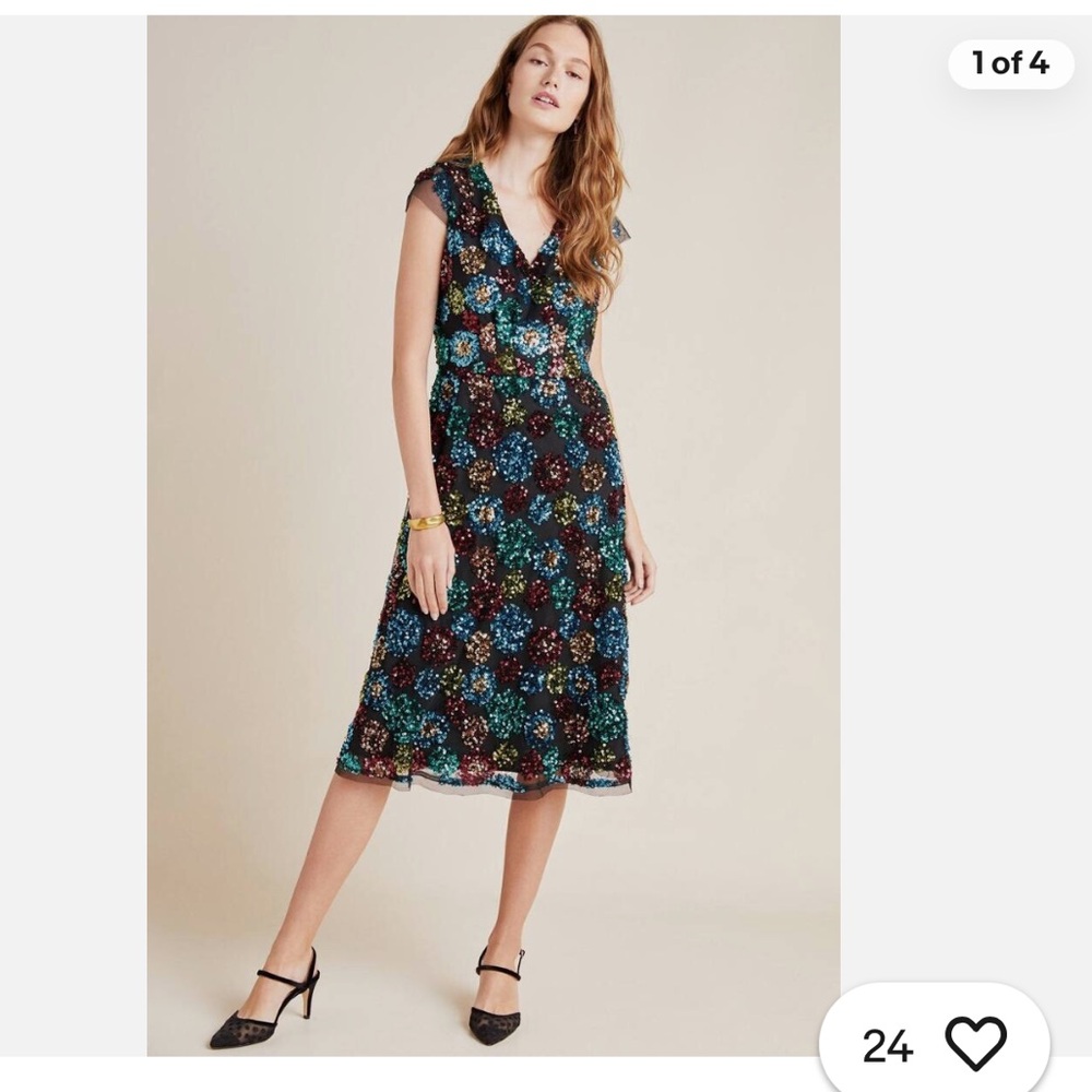 Eva Franco colorful Sequin Dress